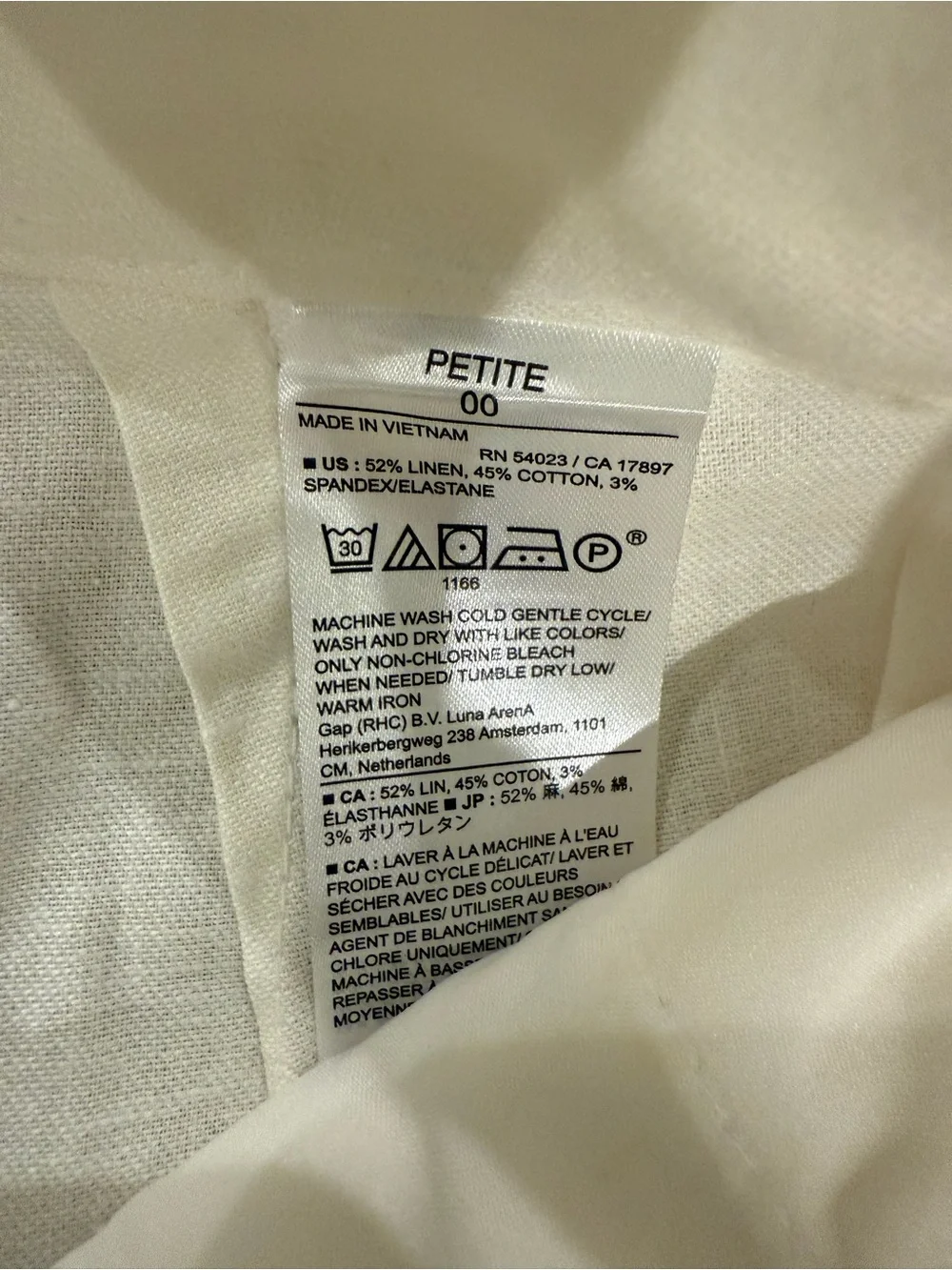 Banana Republic Ivory Wide Leg Pants